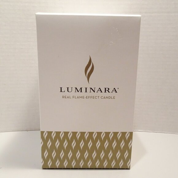 Luminara Christmas Blue Berry Real Flame Effect Candle Glass Ornament w/Remote - Picture 4 of 7